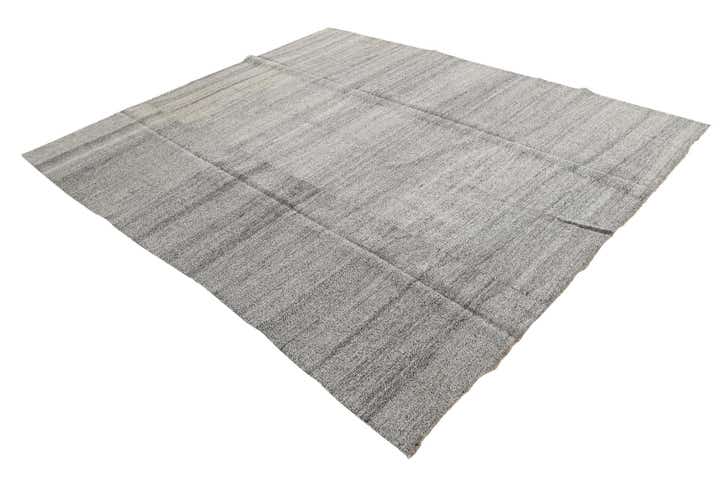 8' 1 x 9' 8 Hand Woven Kilim Modern Wool Rug