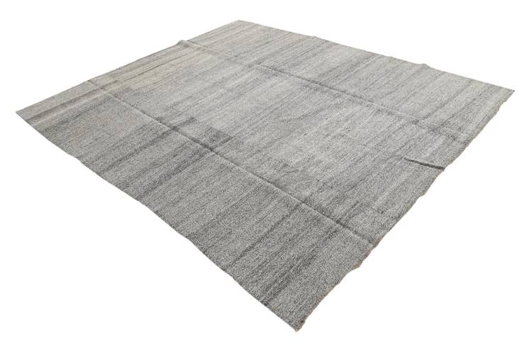 Detail image of 8' 1 x 9' 8 Hand Woven Kilim Modern Wool Rug
