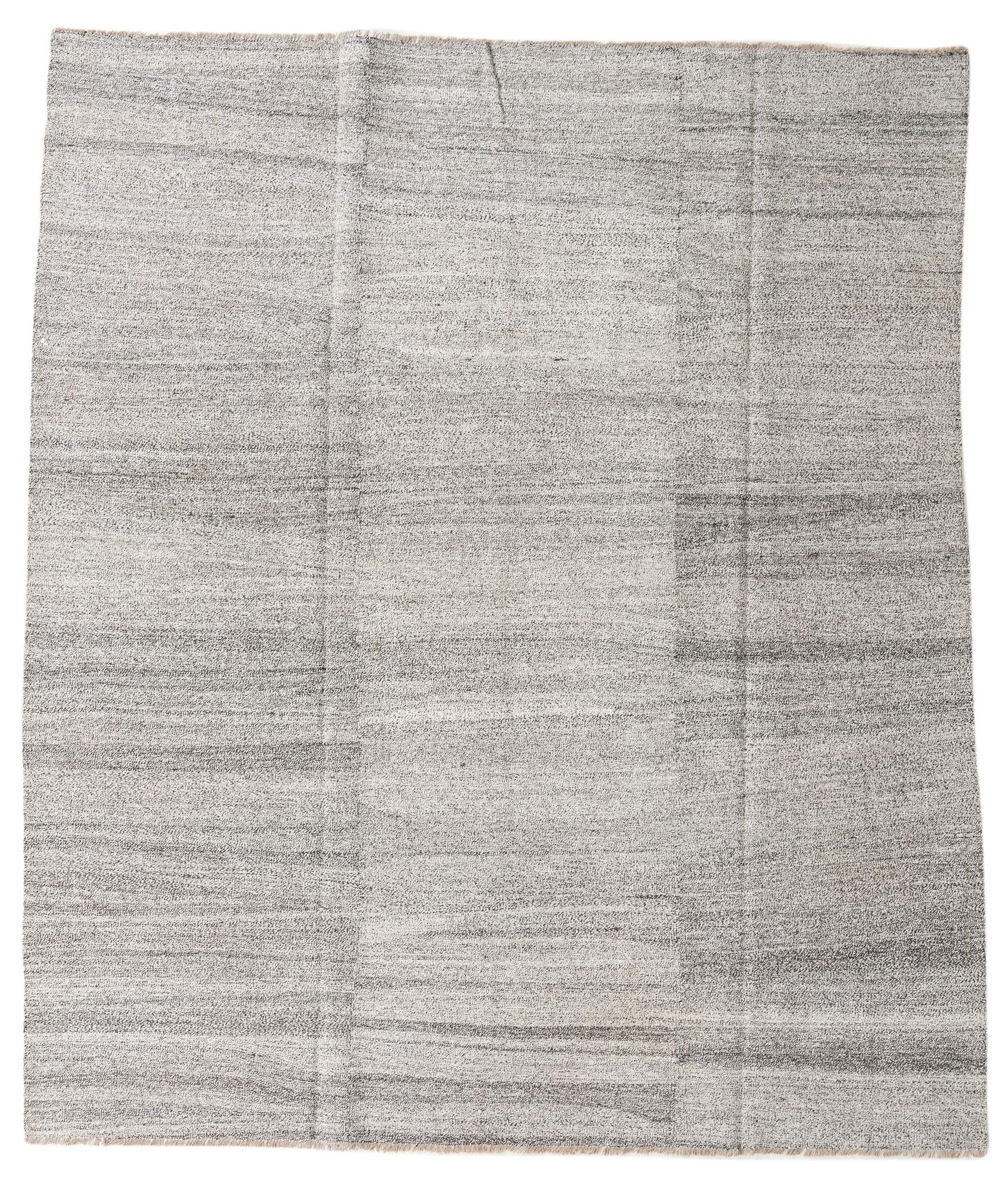 8' 1 x 9' 8 Hand Woven Kilim Modern Wool Rug