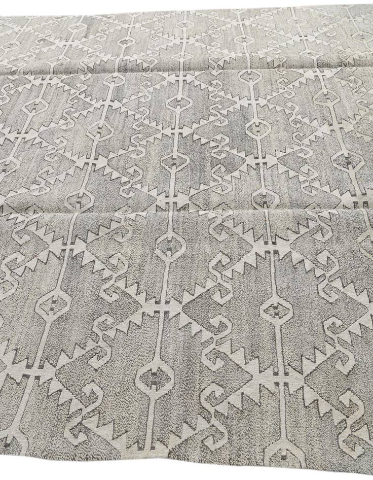 Detail image of 10' x 12' 8  Hand Woven Kilim Modern Wool Rug