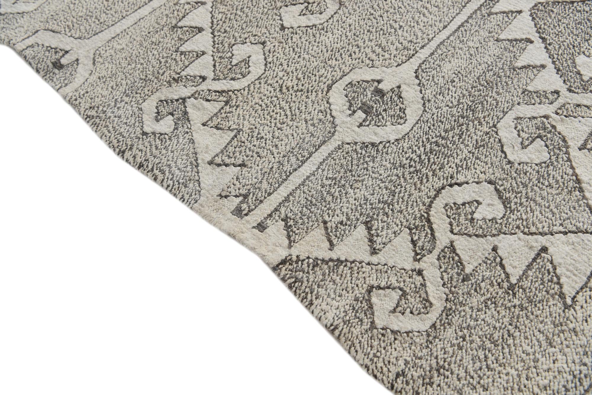 10' x 12' 8 Hand Woven Kilim Modern Wool Rug