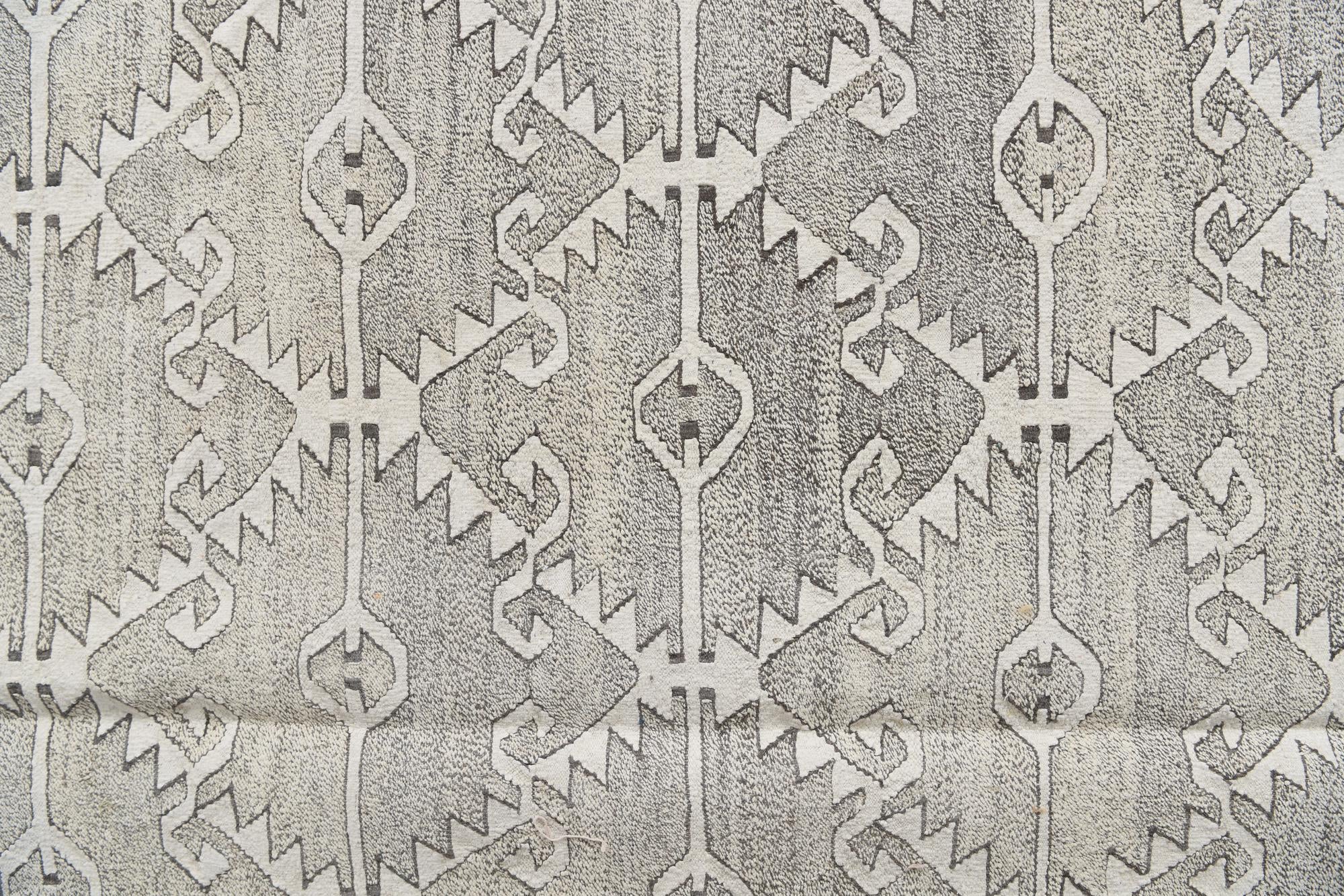 10' x 12' 8 Hand Woven Kilim Modern Wool Rug