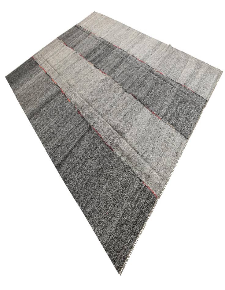 Detail image of 9' x 12'  Hand Woven Kilim Modern Wool Rug