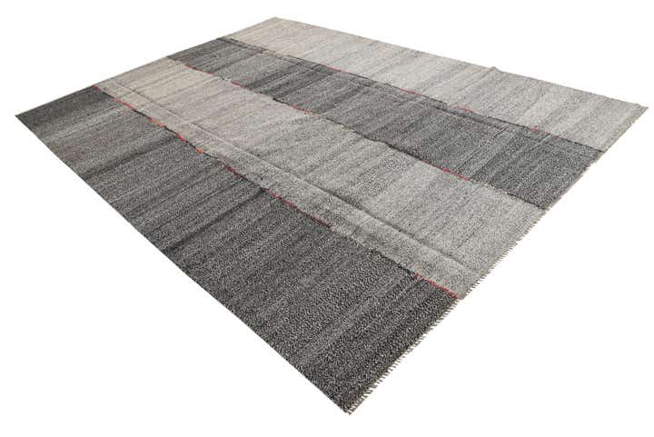 9' x 12' Hand Woven Kilim Modern Wool Rug