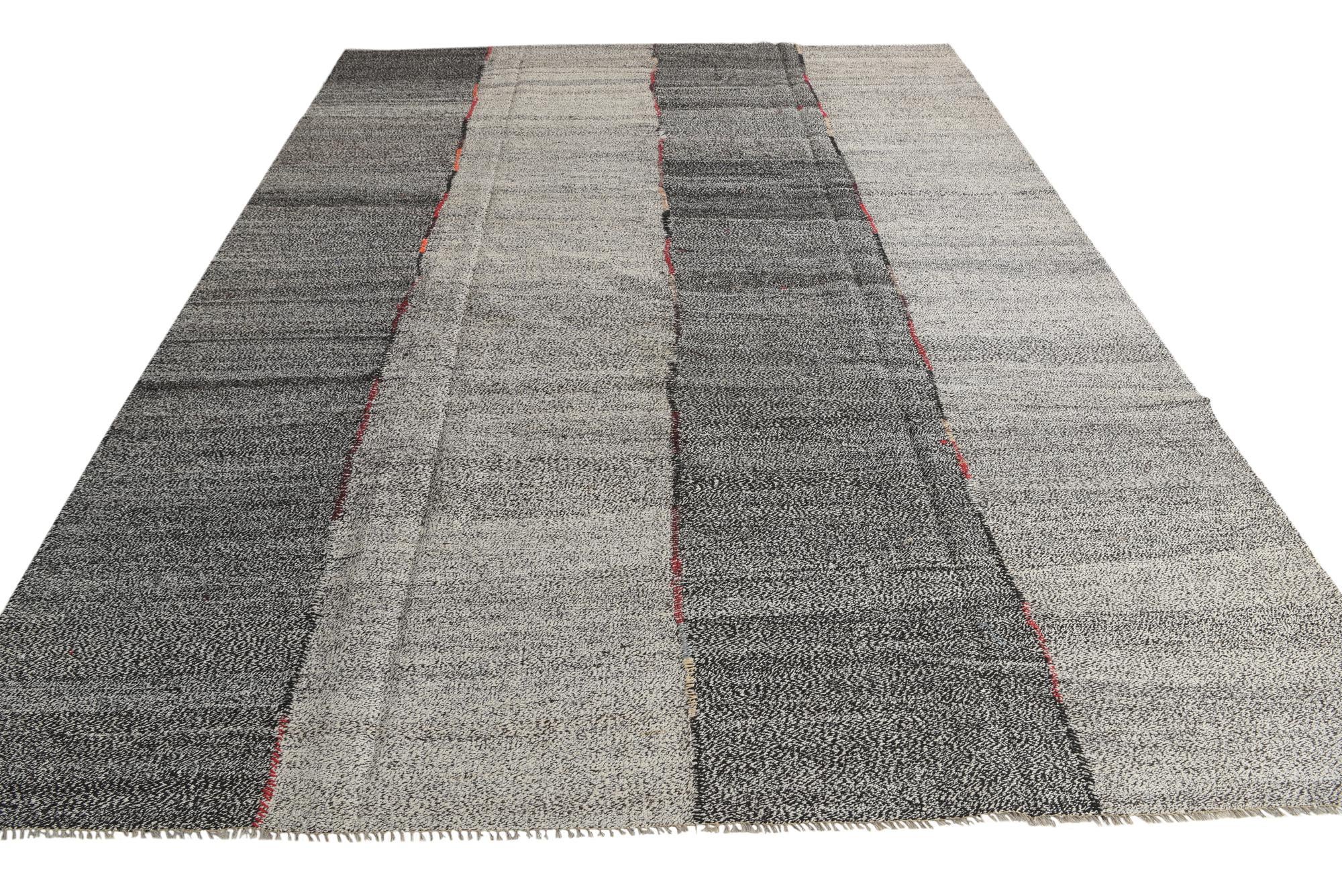 9' x 12' Hand Woven Kilim Modern Wool Rug