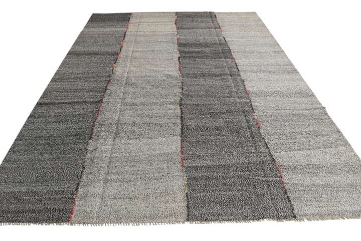 9' x 12' Hand Woven Kilim Modern Wool Rug