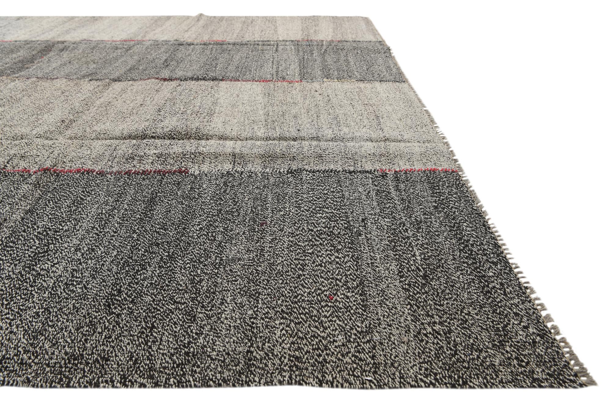 9' x 12' Hand Woven Kilim Modern Wool Rug