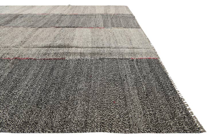 Detail image of 9' x 12' Hand Woven Kilim Modern Wool Rug