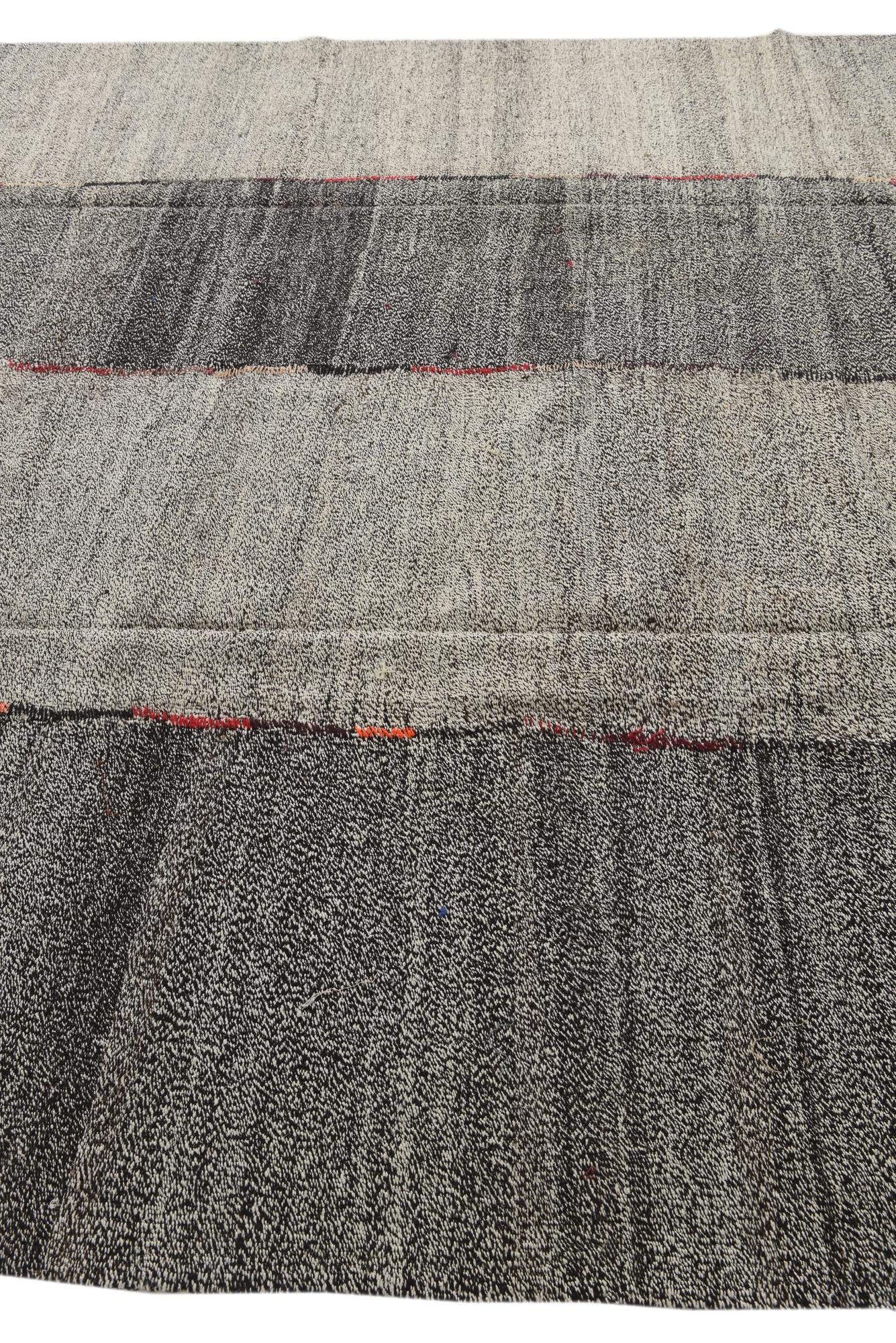 9' x 12' Hand Woven Kilim Modern Wool Rug