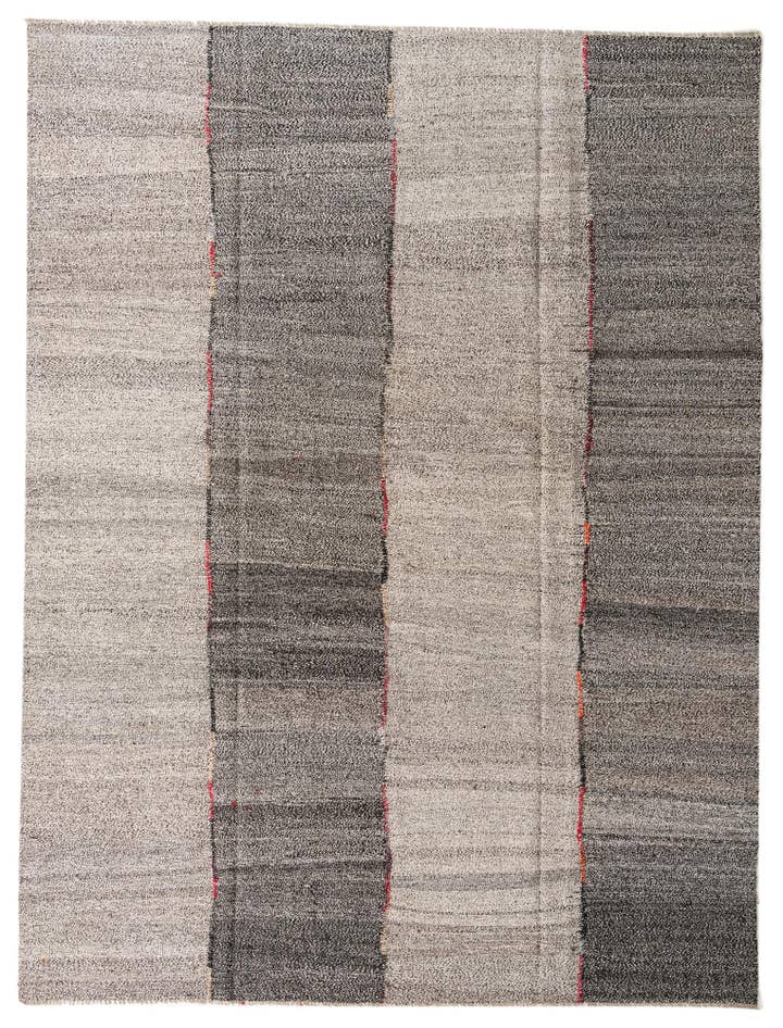 Detail image of 9' x 12' Hand Woven Kilim Modern Wool Rug