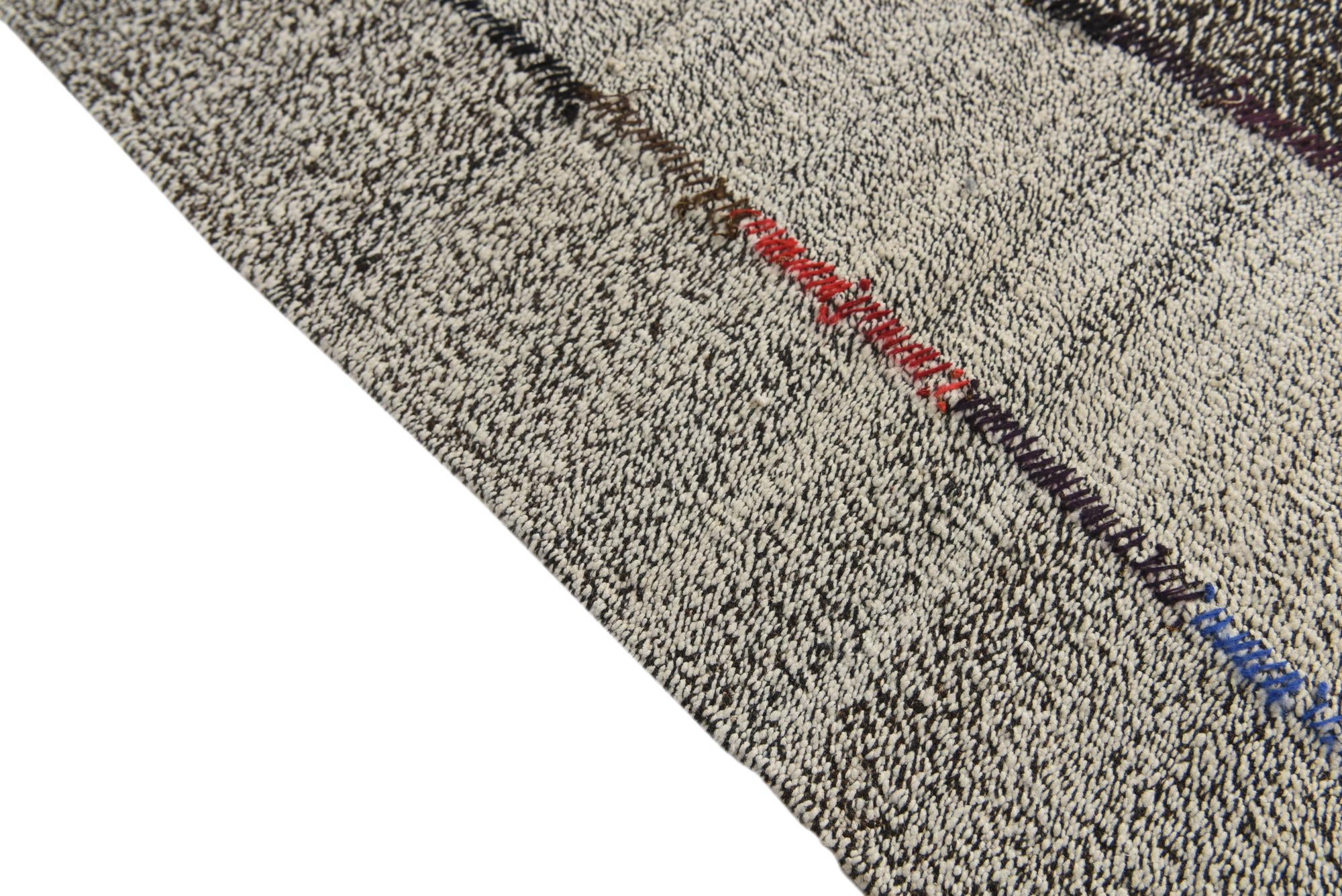 5' 6 x 7' 3 Hand Woven Kilim Modern Wool Rug