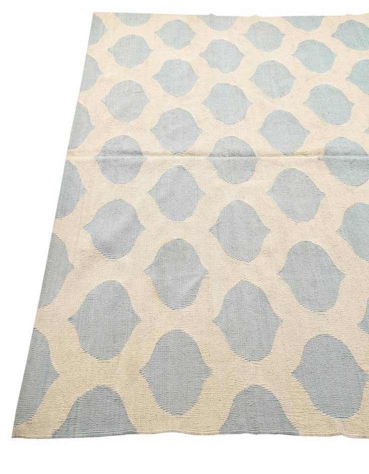 Detail image of 6' 2 x 7' 10  Hand Woven Kilim Modern Wool Rug