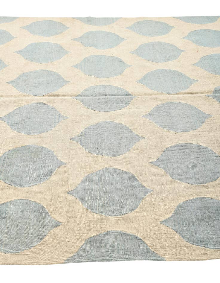 Detail image of 6' 2 x 7' 10  Hand Woven Kilim Modern Wool Rug