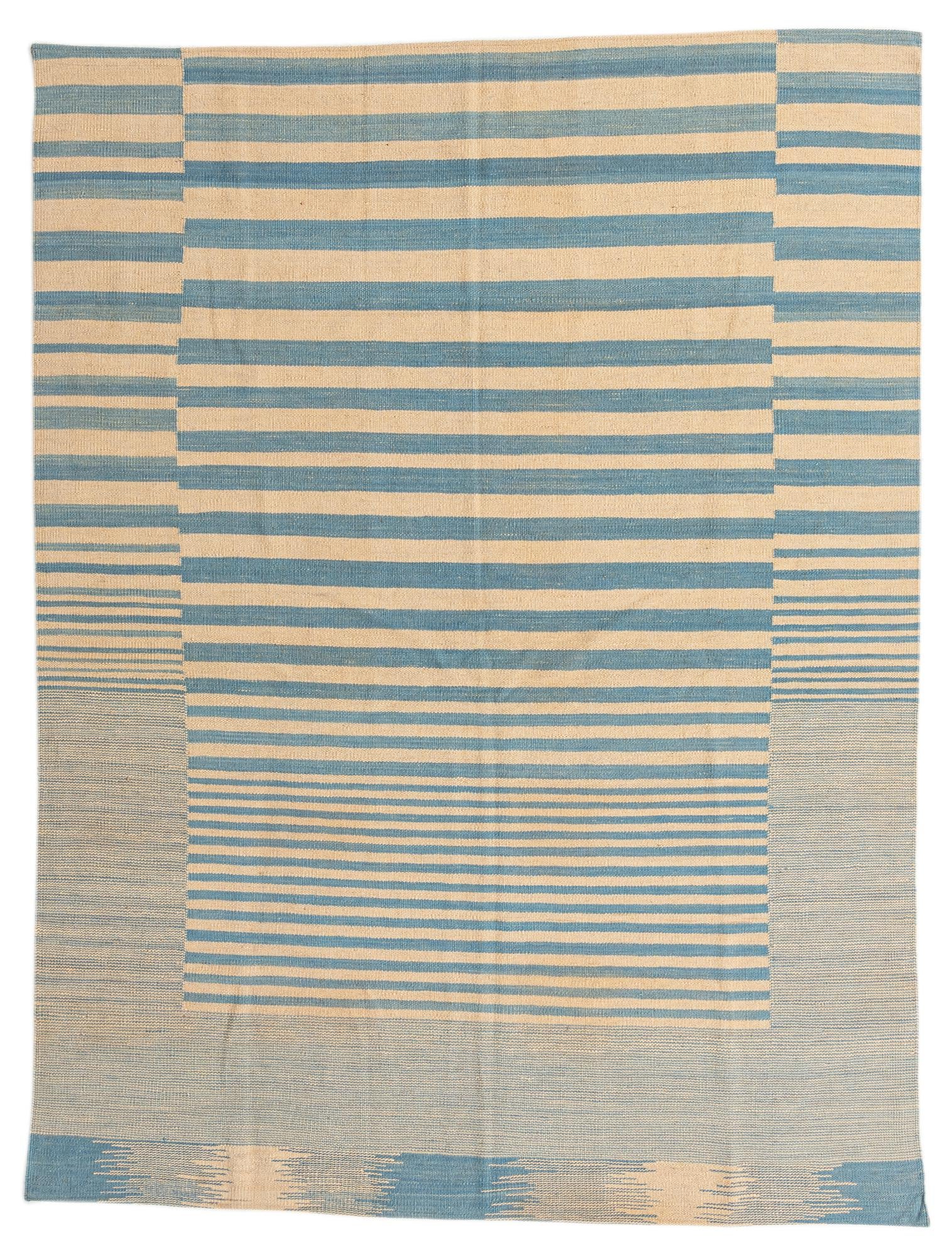 5' 7 x 7' 4 Hand Woven Kilim Modern Wool Rug