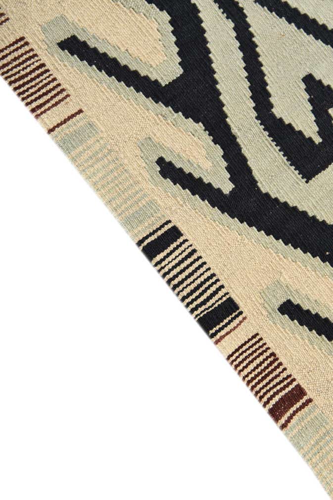5' 1 x 6' 4 Hand Woven Kilim Modern Wool Rug