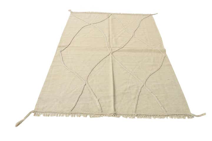 4' 2 x 6' Hand Woven Kilim Modern Wool Rug