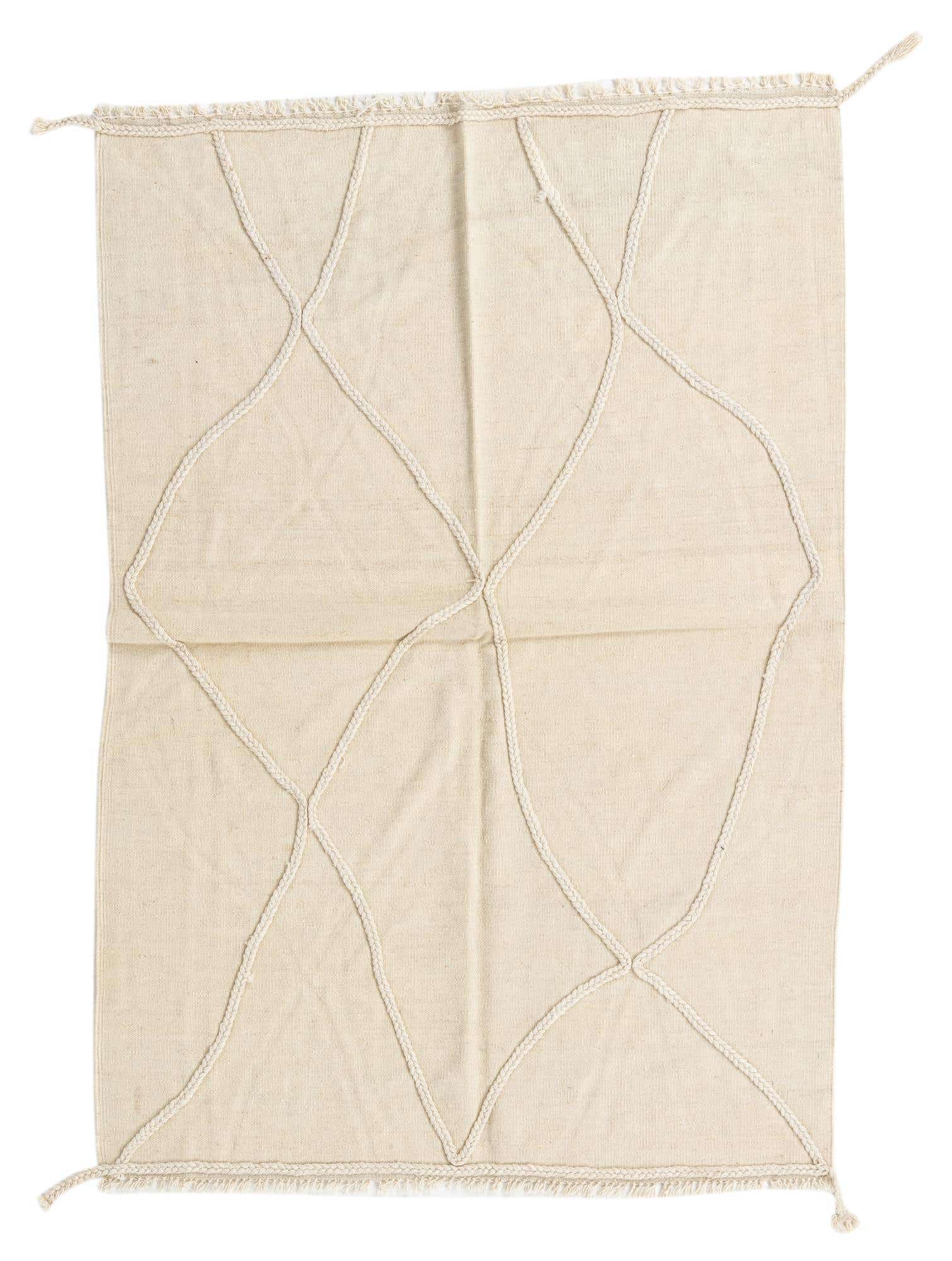 4' 2 x 6' Hand Woven Kilim Modern Wool Rug