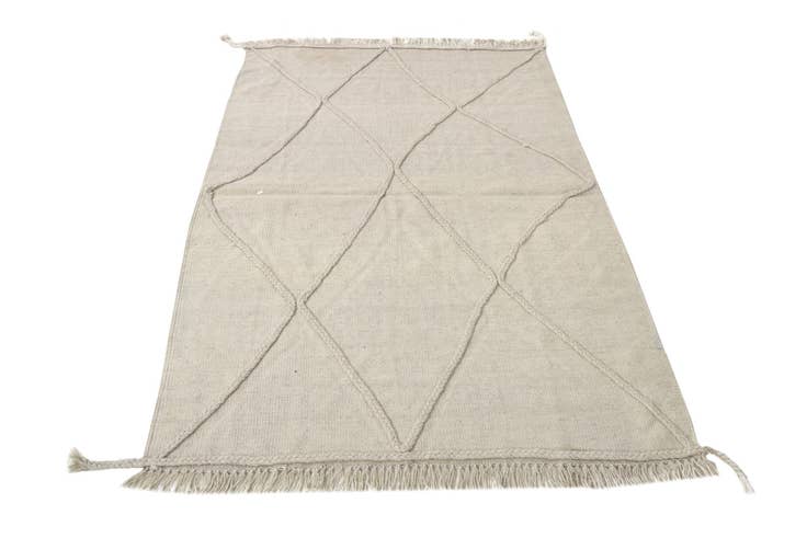 Detail image of 3' 5 x 4' 11 Hand Woven Kilim Modern Wool Rug