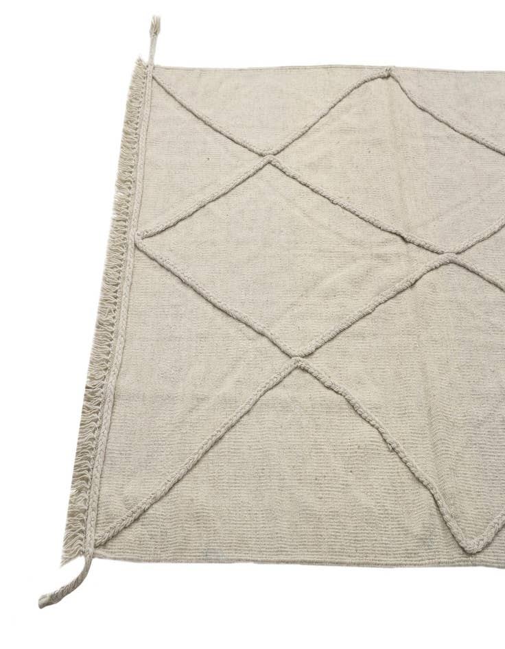 Detail image of 3' 5 x 4' 11  Hand Woven Kilim Modern Wool Rug