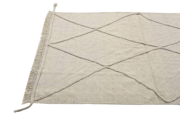 Detail image of 3' 5 x 4' 11 Hand Woven Kilim Modern Wool Rug