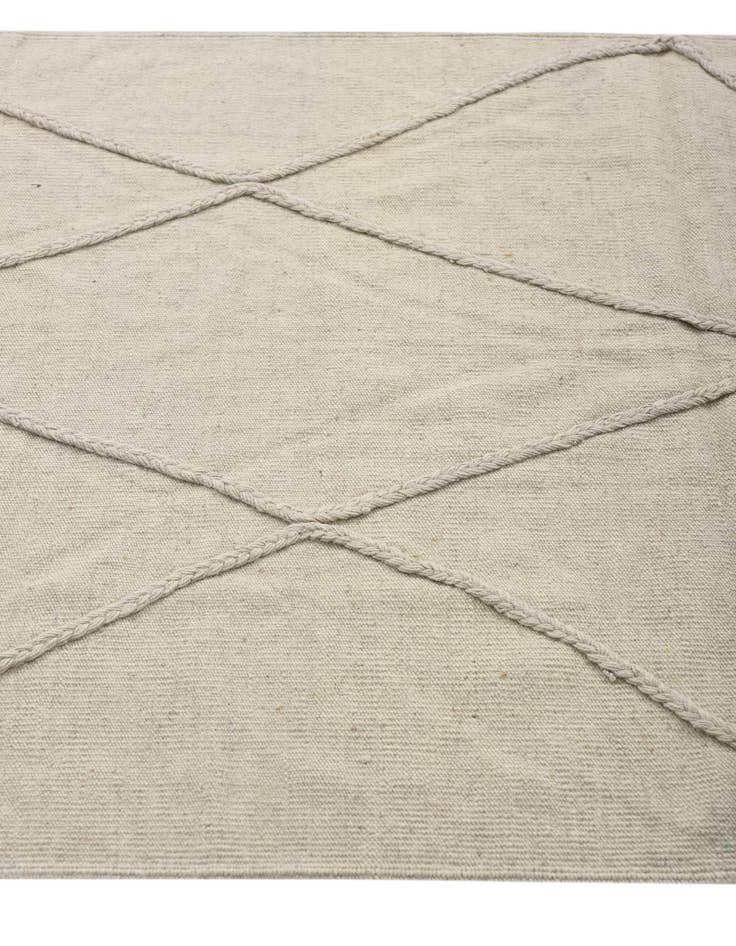 Detail image of 3' 5 x 4' 11  Hand Woven Kilim Modern Wool Rug