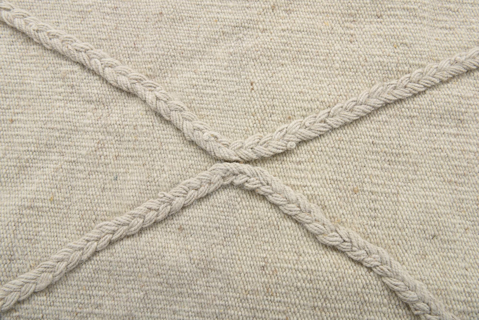 3' 5 x 4' 11 Hand Woven Kilim Modern Wool Rug