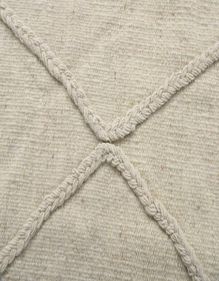 Detail image of 3' 5 x 4' 11  Hand Woven Kilim Modern Wool Rug