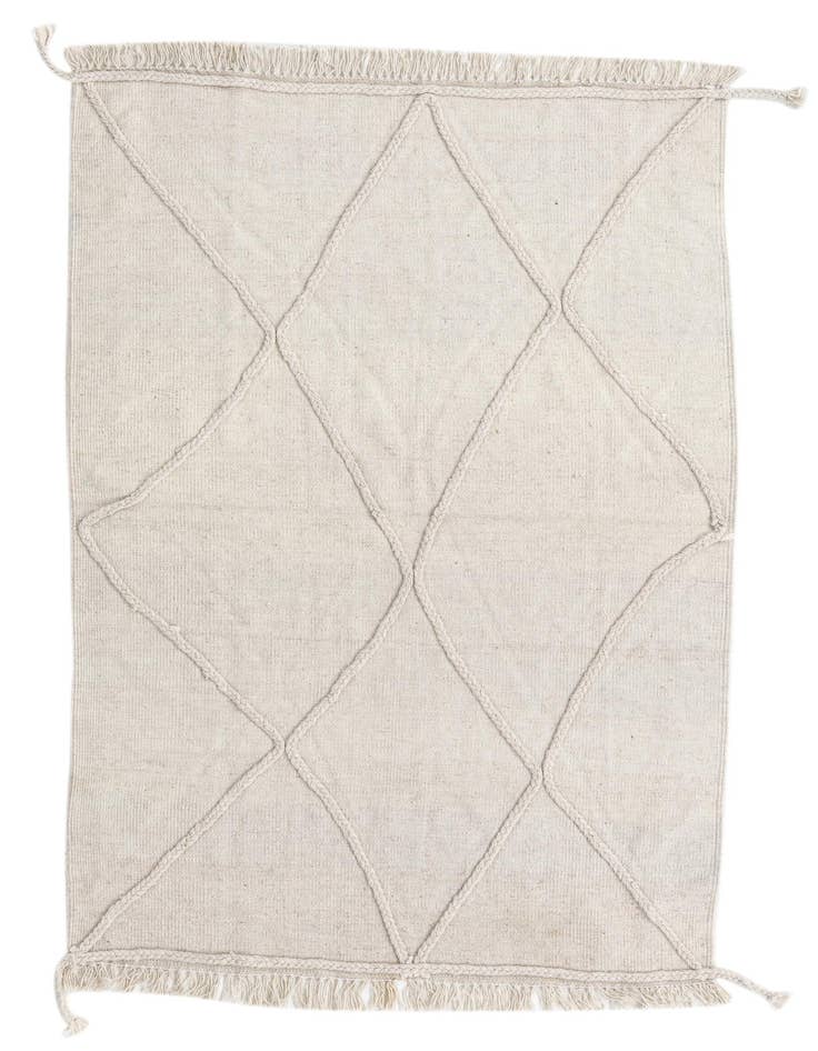 Detail image of 3' 5 x 4' 11 Hand Woven Kilim Modern Wool Rug