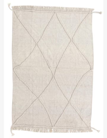 3' 5 x 4' 11 Hand Woven Kilim Modern Wool Rug