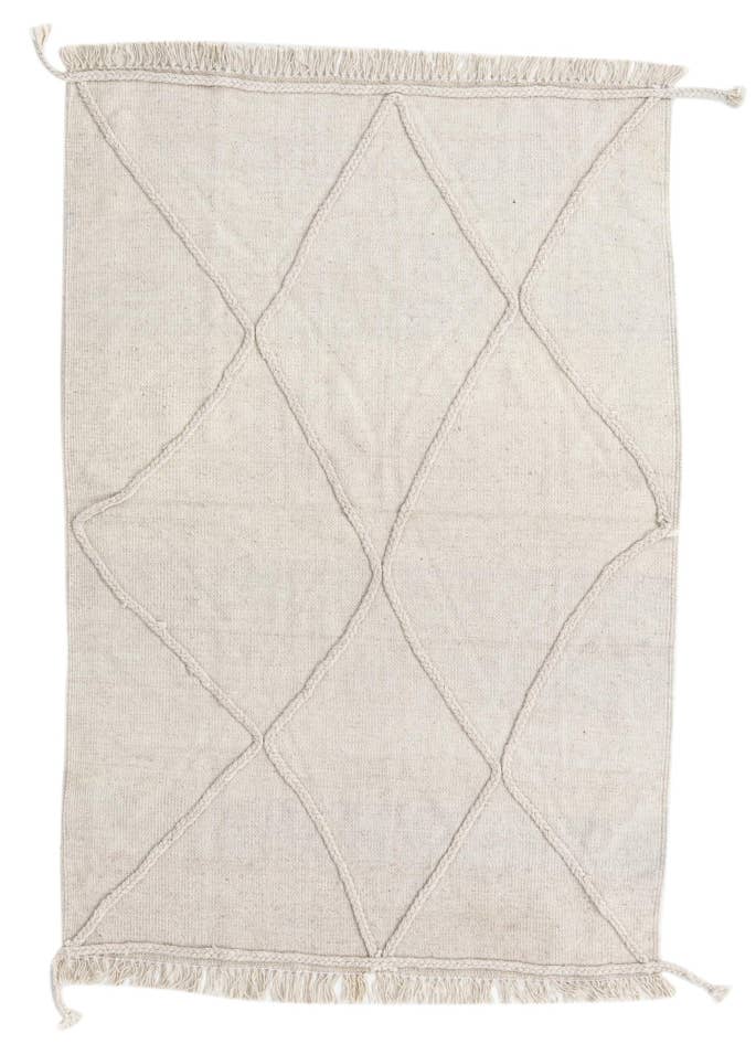 Detail image of 3' 5 x 4' 11 Hand Woven Kilim Modern Wool Rug