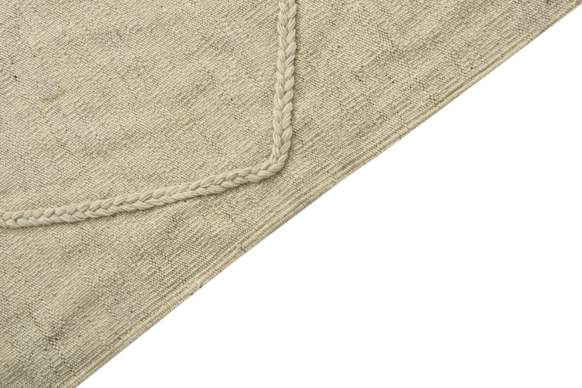 5' 1 x 6' 4 Hand Woven Kilim Modern Wool Rug