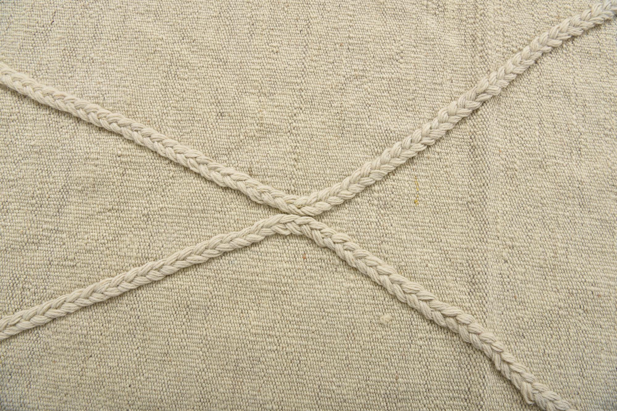 5' 1 x 6' 4 Hand Woven Kilim Modern Wool Rug