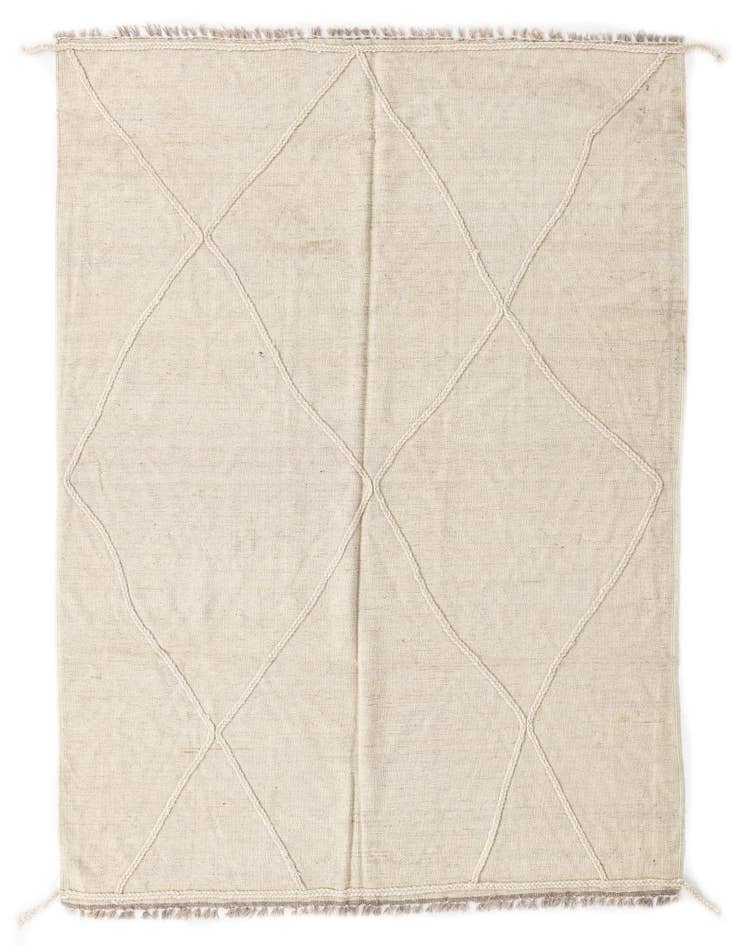 Detail image of 5' 1 x 6' 4 Hand Woven Kilim Modern Wool Rug