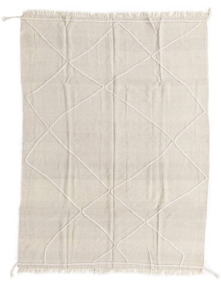 Detail image of 5' 6 x 7' 10 Hand Woven Kilim Modern Wool Rug