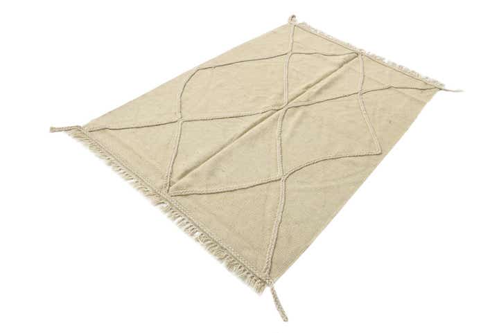 3' 3 x 4' 10 Hand Woven Kilim Modern Wool Rug