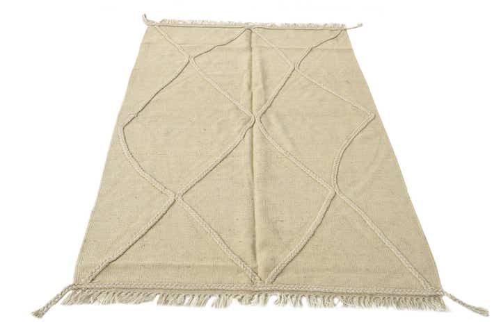 3' 3 x 4' 10 Hand Woven Kilim Modern Wool Rug