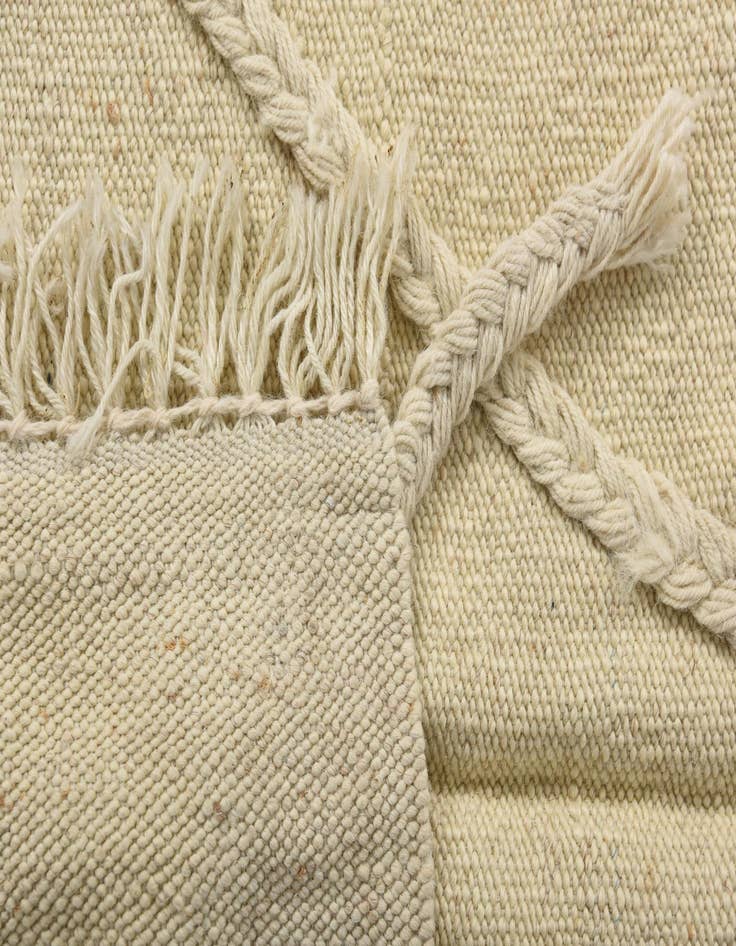 Detail image of 3' 3 x 4' 10  Hand Woven Kilim Modern Wool Rug