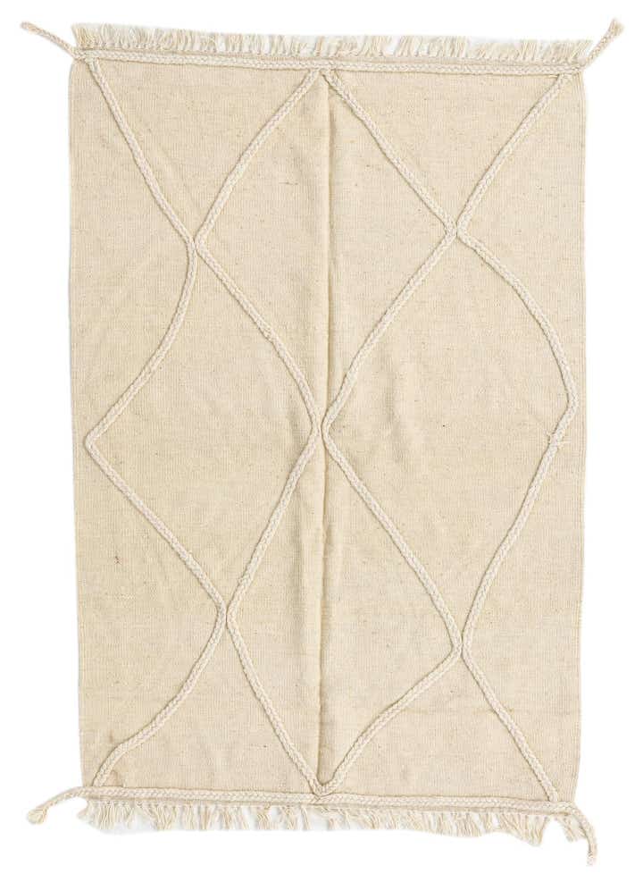 3' 3 x 4' 10 Hand Woven Kilim Modern Wool Rug
