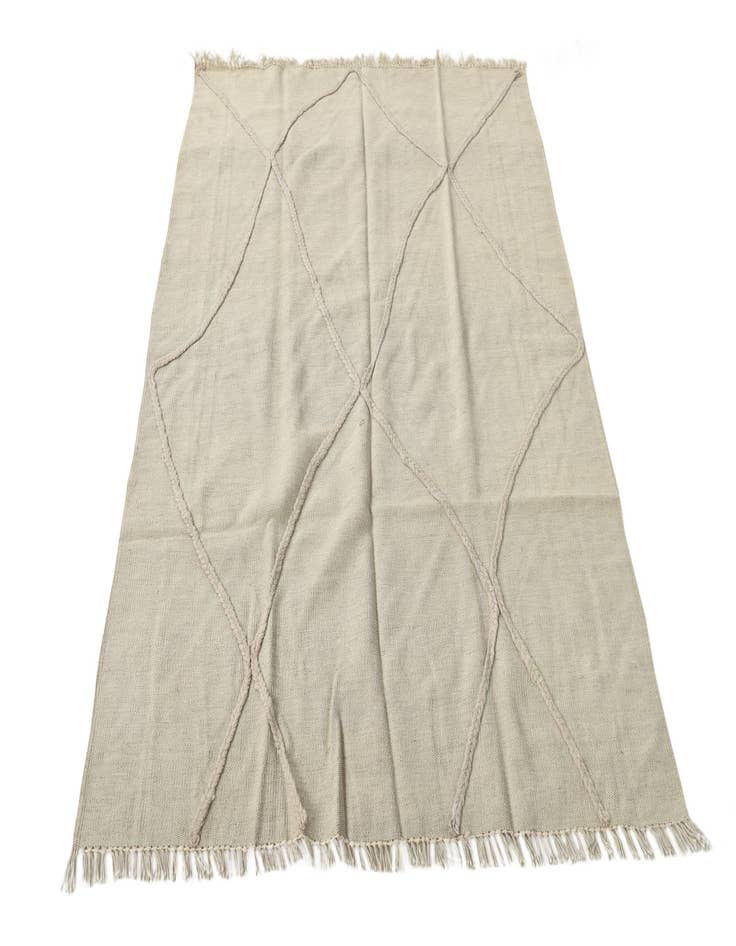 Detail image of 4' x 5' 3  Hand Woven Kilim Modern Wool Rug