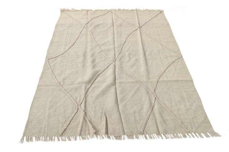 Detail image of 4' x 5' 3 Hand Woven Kilim Modern Wool Rug