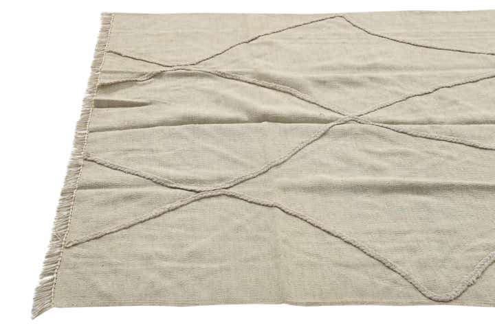 4' x 5' 3 Hand Woven Kilim Modern Wool Rug