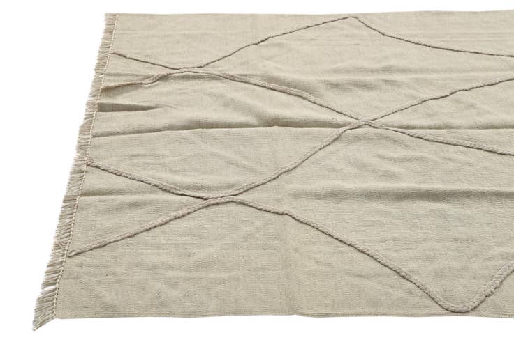Detail image of 4' x 5' 3 Hand Woven Kilim Modern Wool Rug
