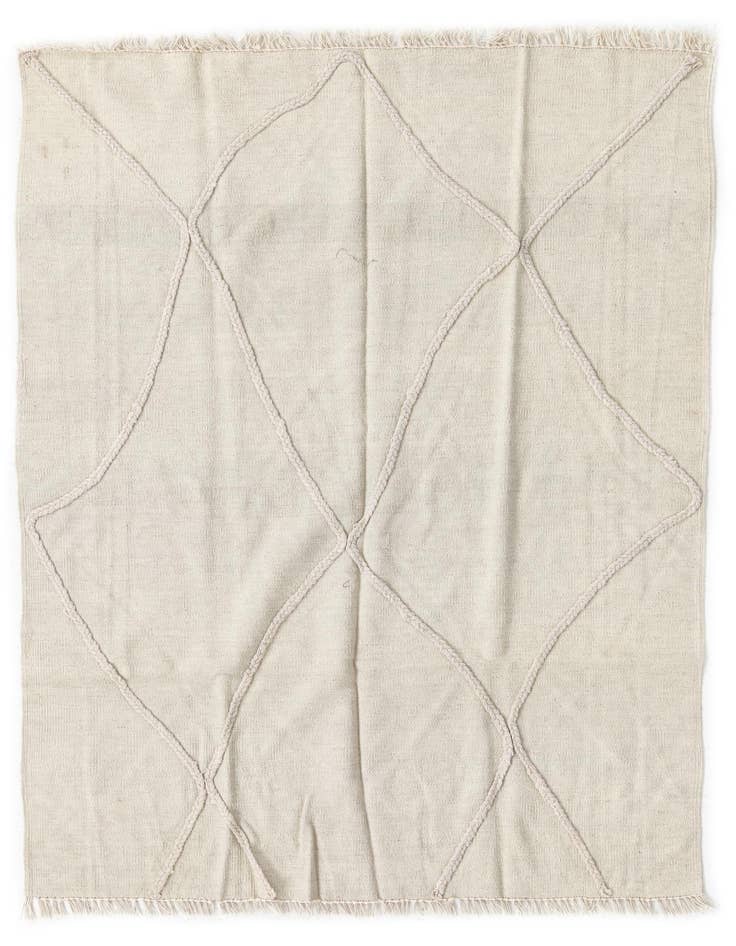Detail image of 4' x 5' 3 Hand Woven Kilim Modern Wool Rug