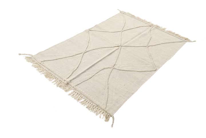 3' 3 x 5' 1 Hand Woven Kilim Modern Wool Rug