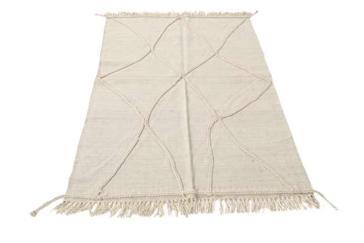 3' 3 x 5' 1 Hand Woven Kilim Modern Wool Rug