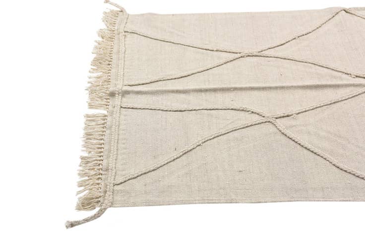 Detail image of 3' 3 x 5' 1 Hand Woven Kilim Modern Wool Rug