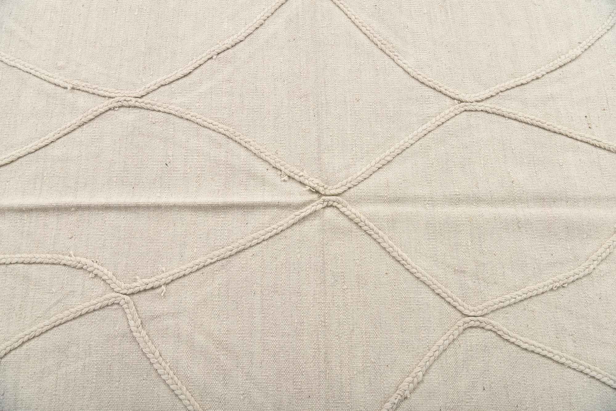 3' 3 x 5' 1 Hand Woven Kilim Modern Wool Rug
