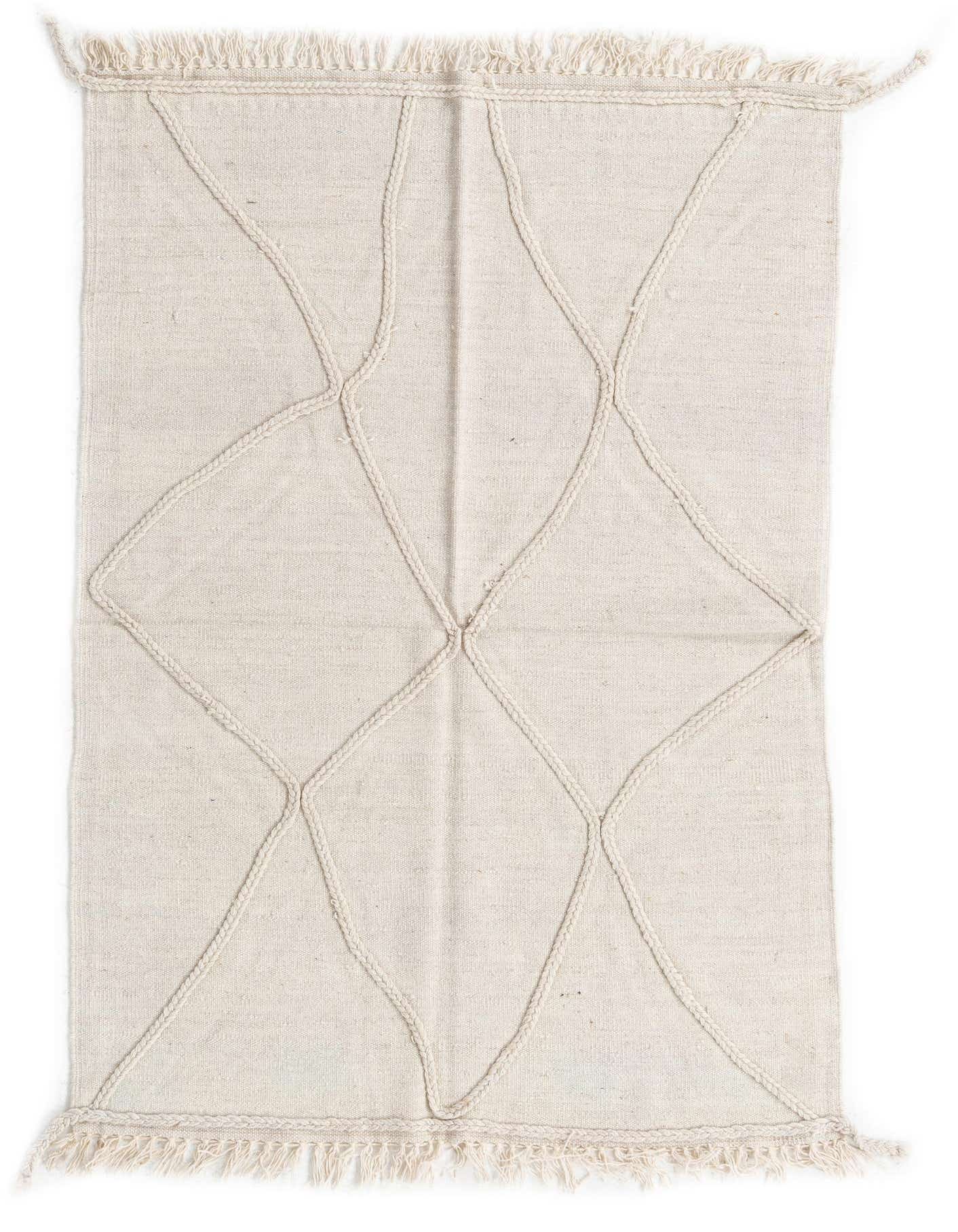 3' 3 x 5' 1 Hand Woven Kilim Modern Wool Rug