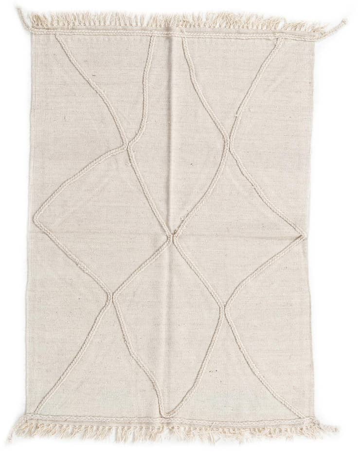 Detail image of 3' 3 x 5' 1 Hand Woven Kilim Modern Wool Rug
