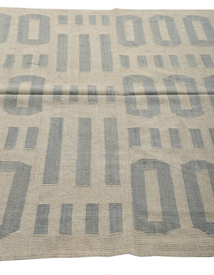 Detail image of 5' x 6' 6  Hand Woven Kilim Modern Wool Rug